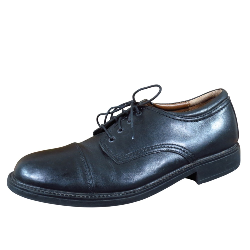 Dockers Gordon Men Casual Cap Toe Oxford Size 11.5 Work Office Black Leather